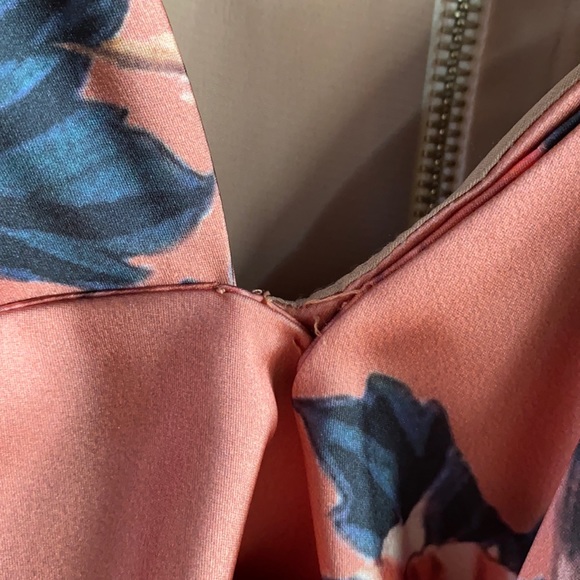 NWOT PatBO satin like crop floral peacock top - Picture 8 of 8